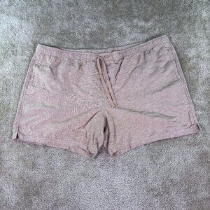 No Boundaries Elastic Waist Linen Shorts Men's Size 3XL 48-50 Tan Stretch E718